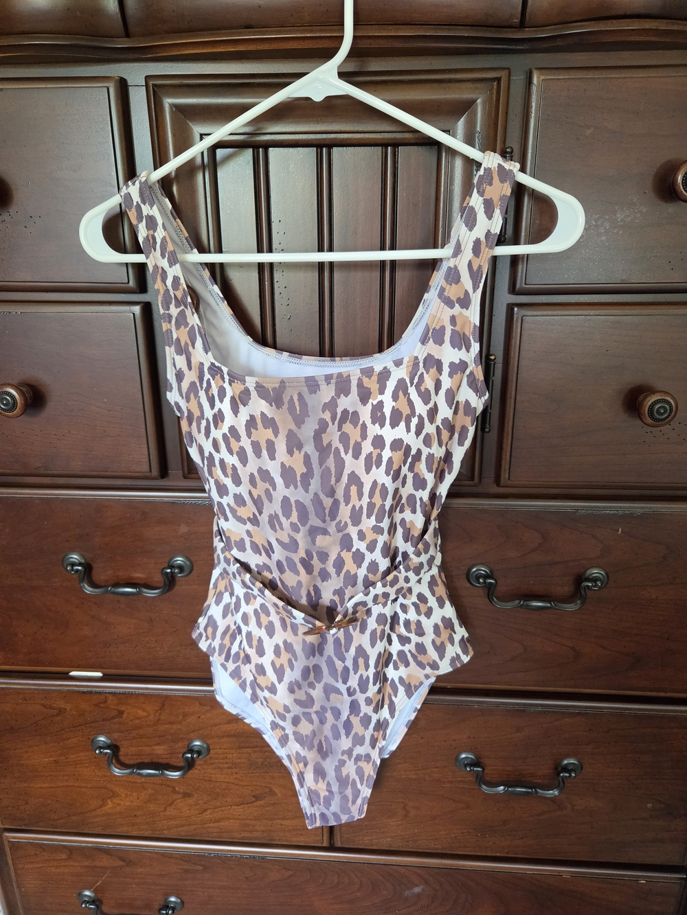NWOT, Leopard Print One-Piece Swimsuit, Sz. S